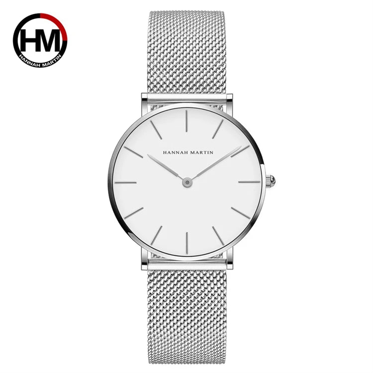 Hannah Martin Luxury Women's Watch Stainless Steel