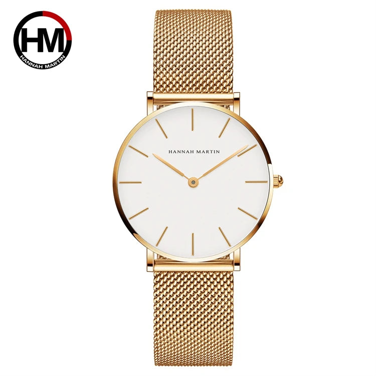 Hannah Martin Luxury Women's Watch Stainless Steel