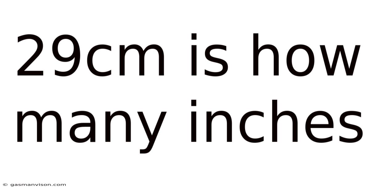 29cm Is How Many Inches