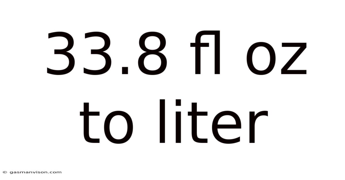 33.8 Fl Oz To Liter