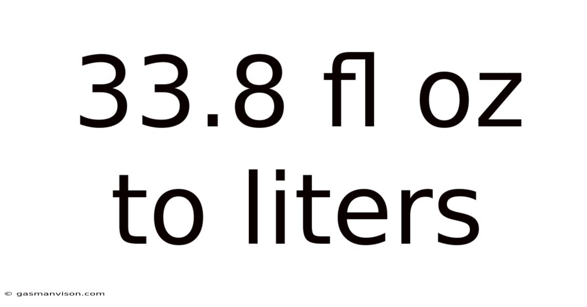 33.8 Fl Oz To Liters