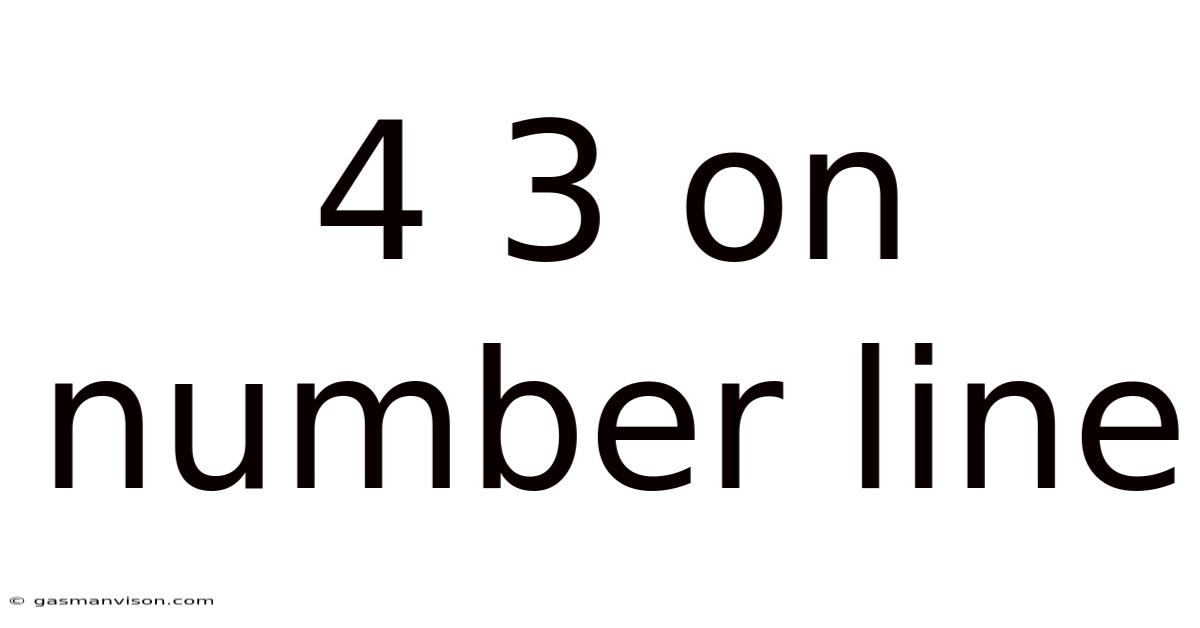 4 3 On Number Line