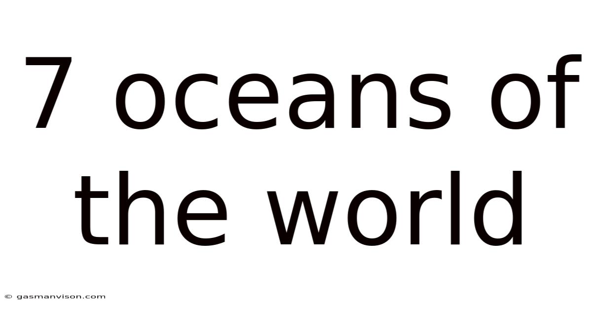 7 Oceans Of The World