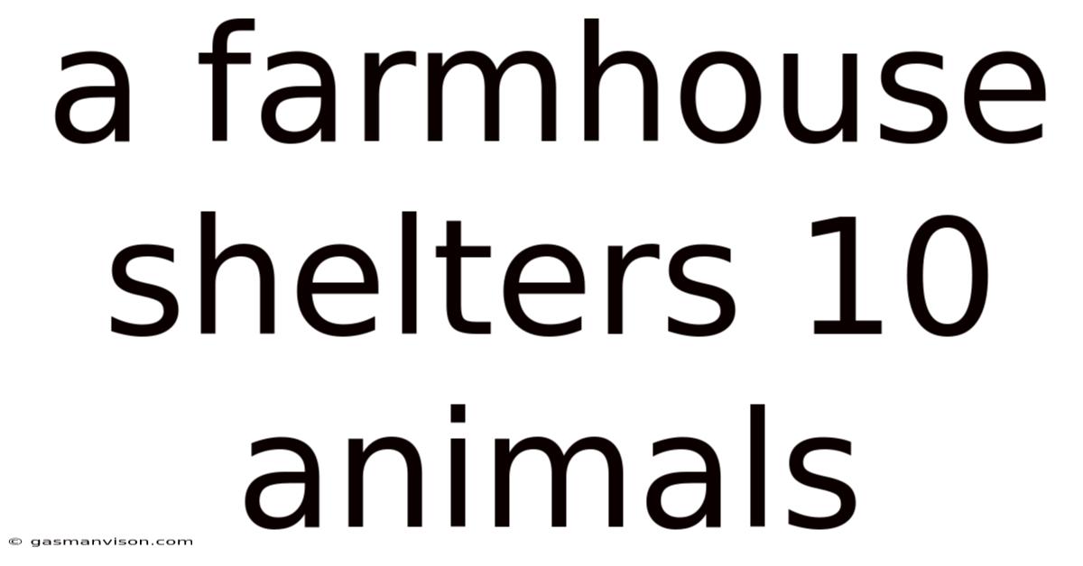 A Farmhouse Shelters 10 Animals