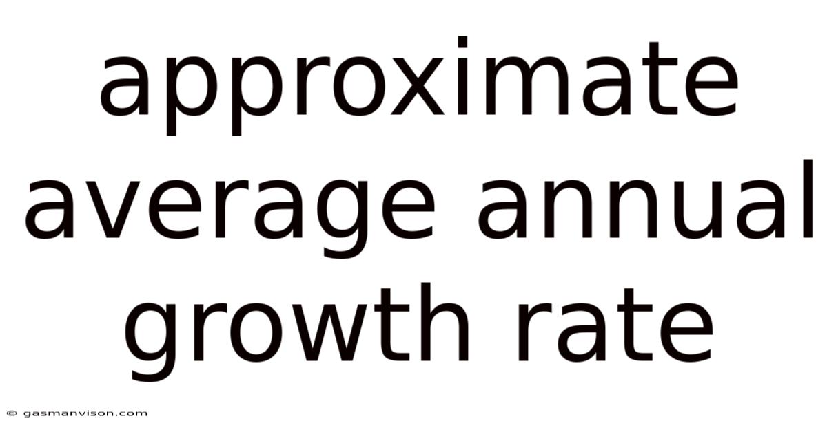 Approximate Average Annual Growth Rate