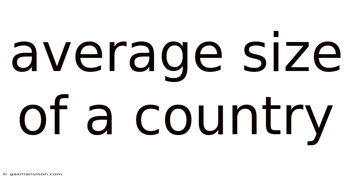 Average Size Of A Country