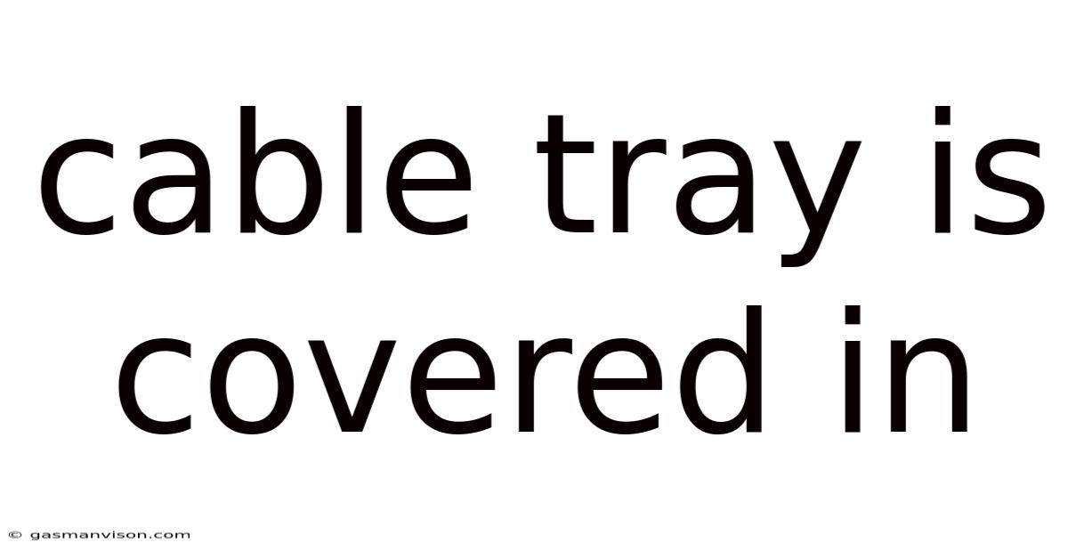 Cable Tray Is Covered In