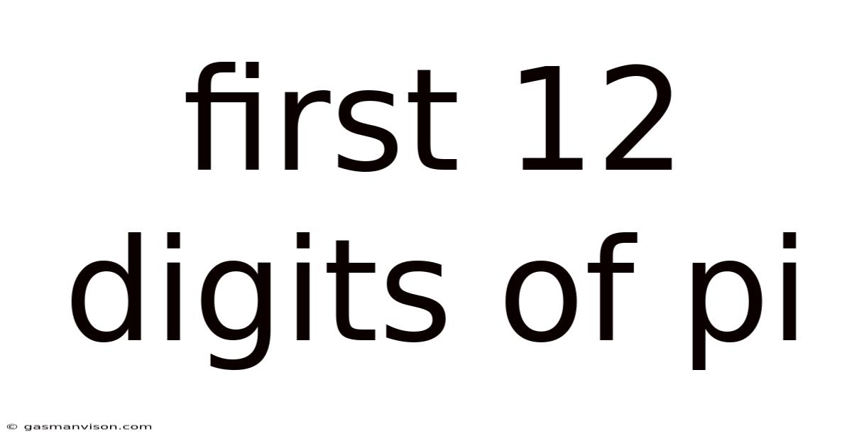First 12 Digits Of Pi