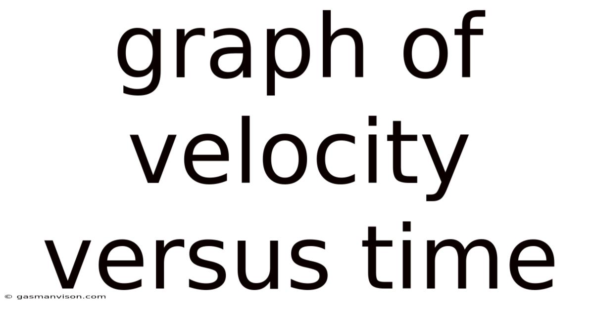 Graph Of Velocity Versus Time