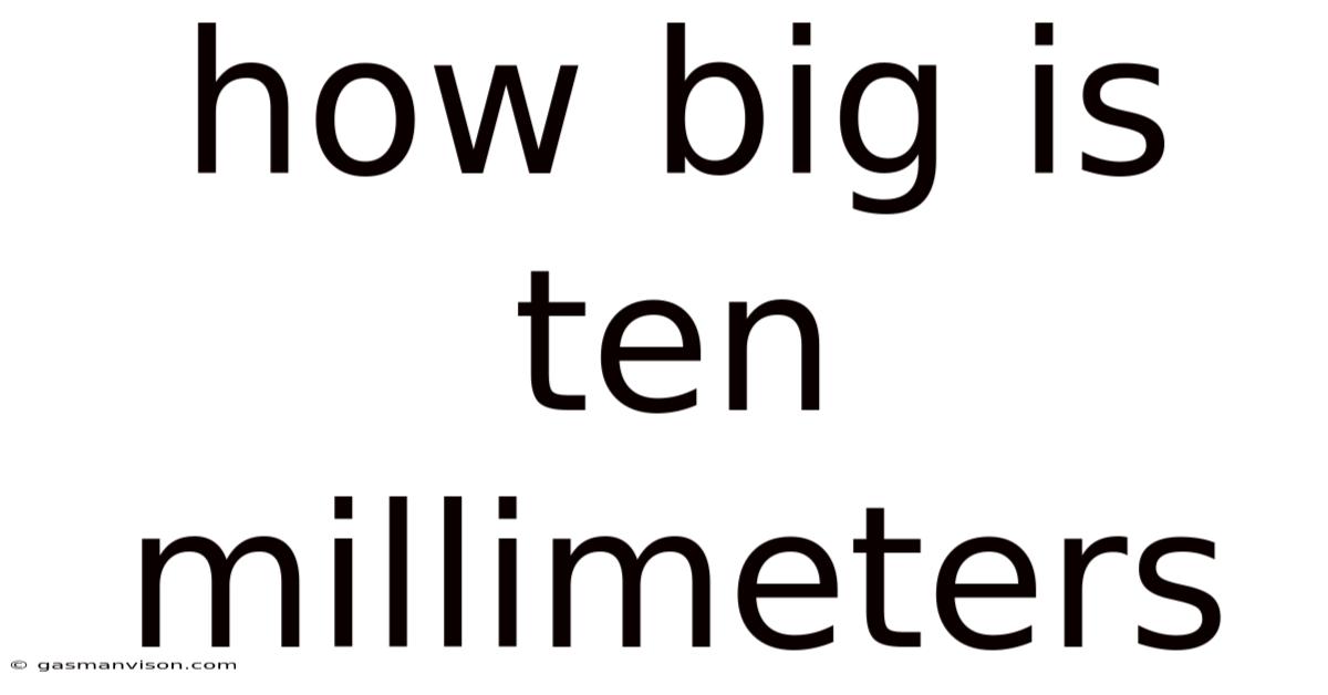 How Big Is Ten Millimeters