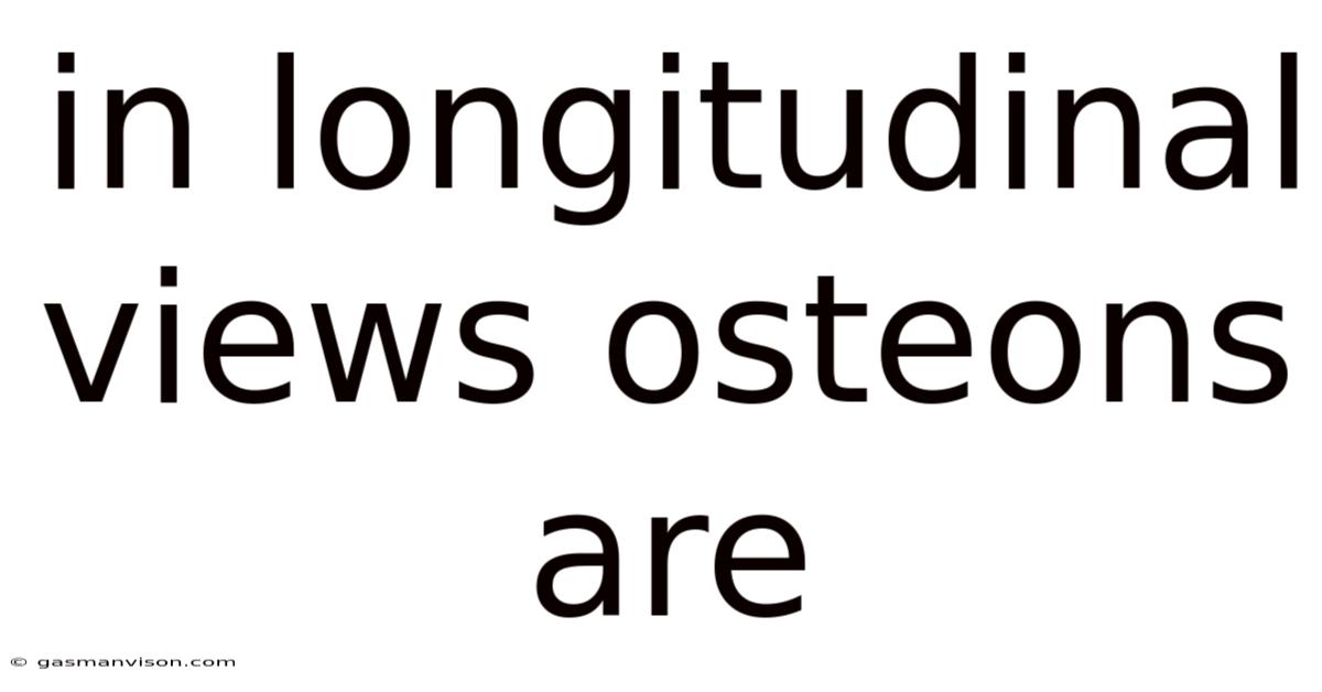 In Longitudinal Views Osteons Are