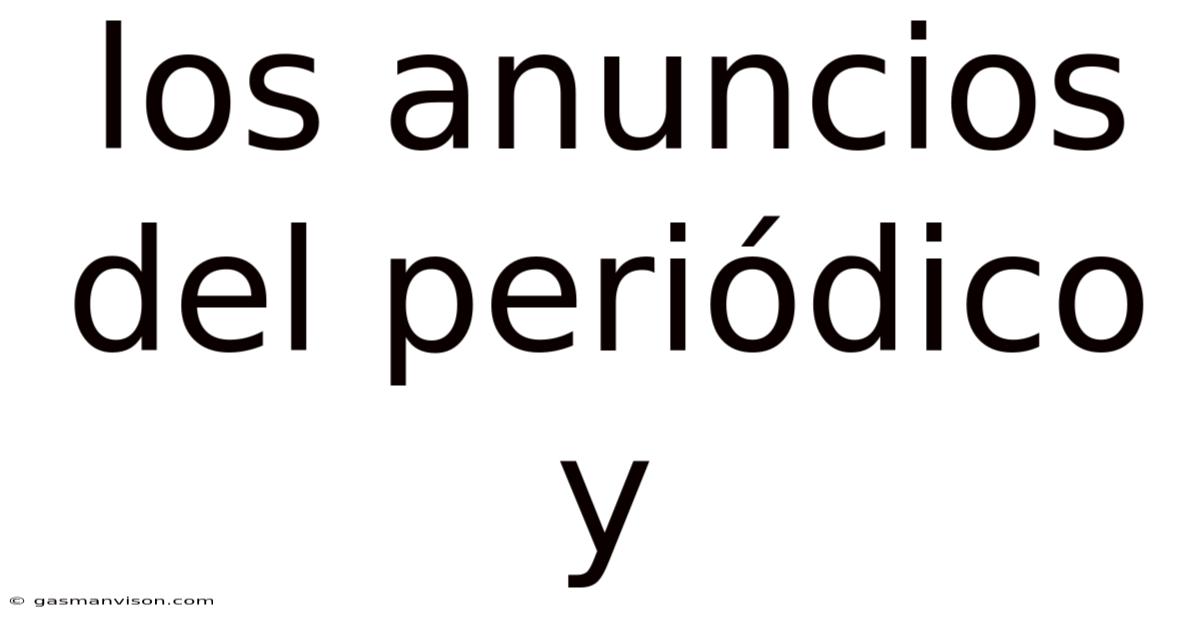 Los Anuncios Del Periódico Y