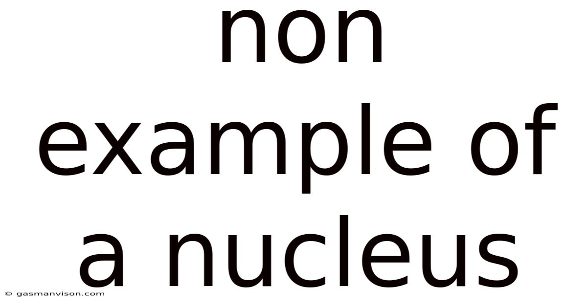 Non Example Of A Nucleus