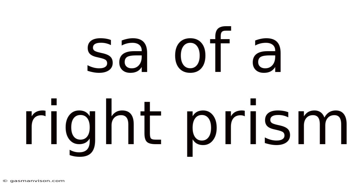 Sa Of A Right Prism