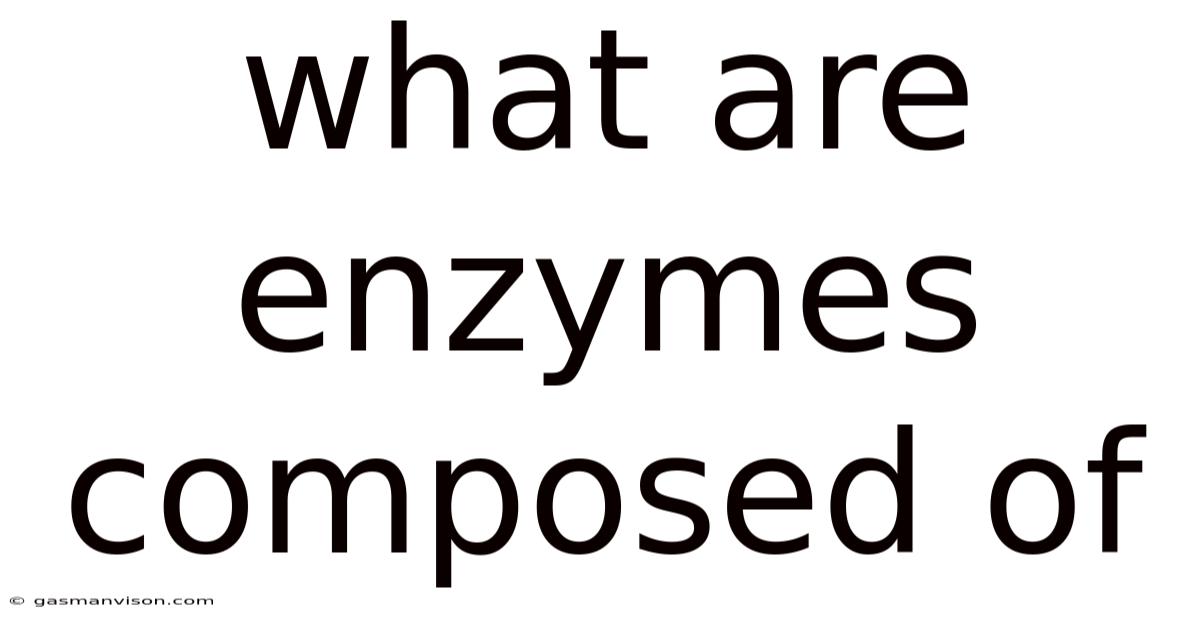 What Are Enzymes Composed Of