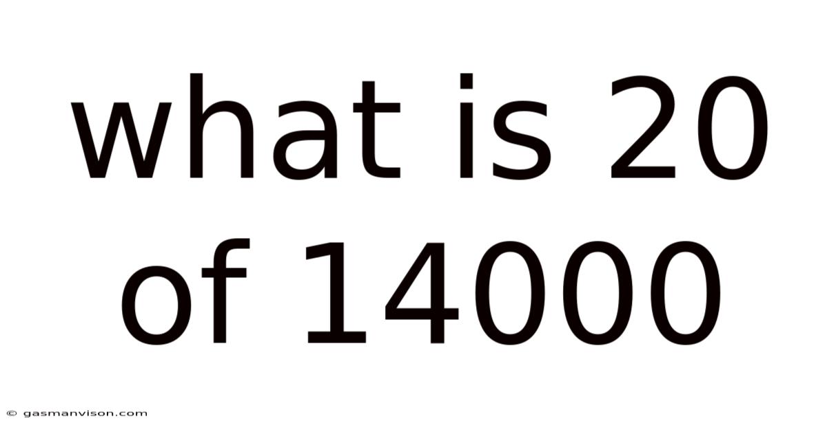 What Is 20 Of 14000
