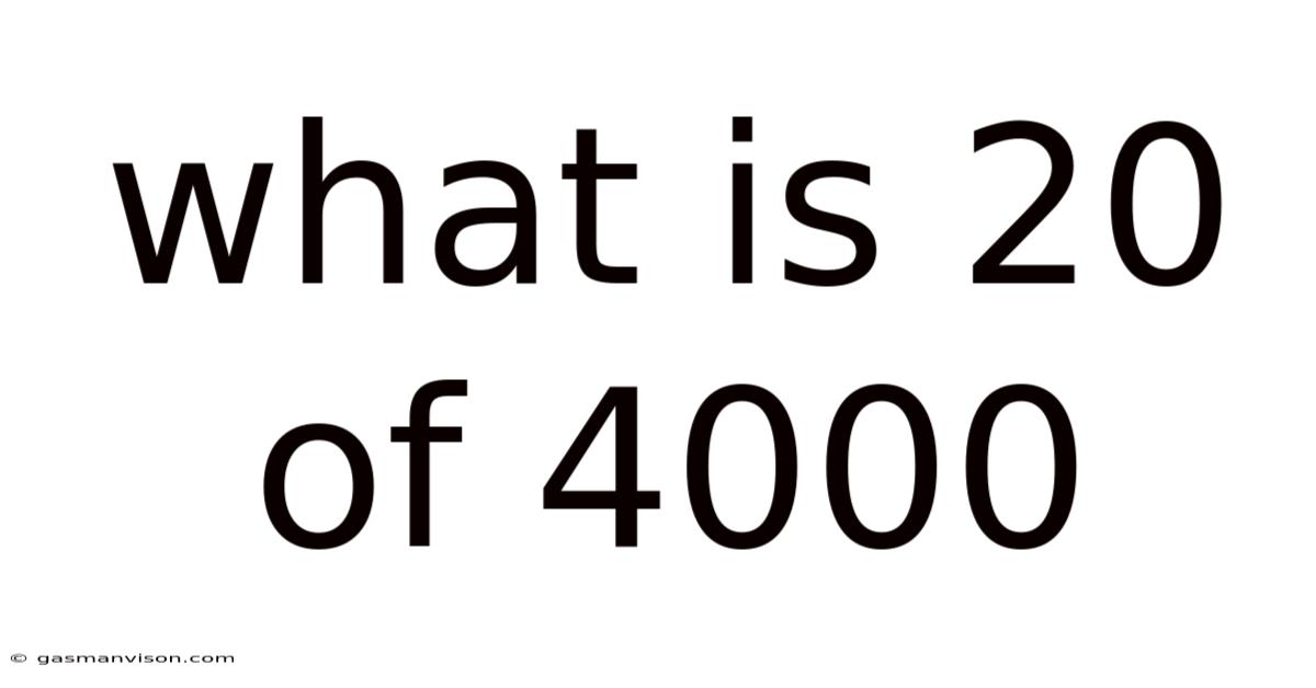 What Is 20 Of 4000