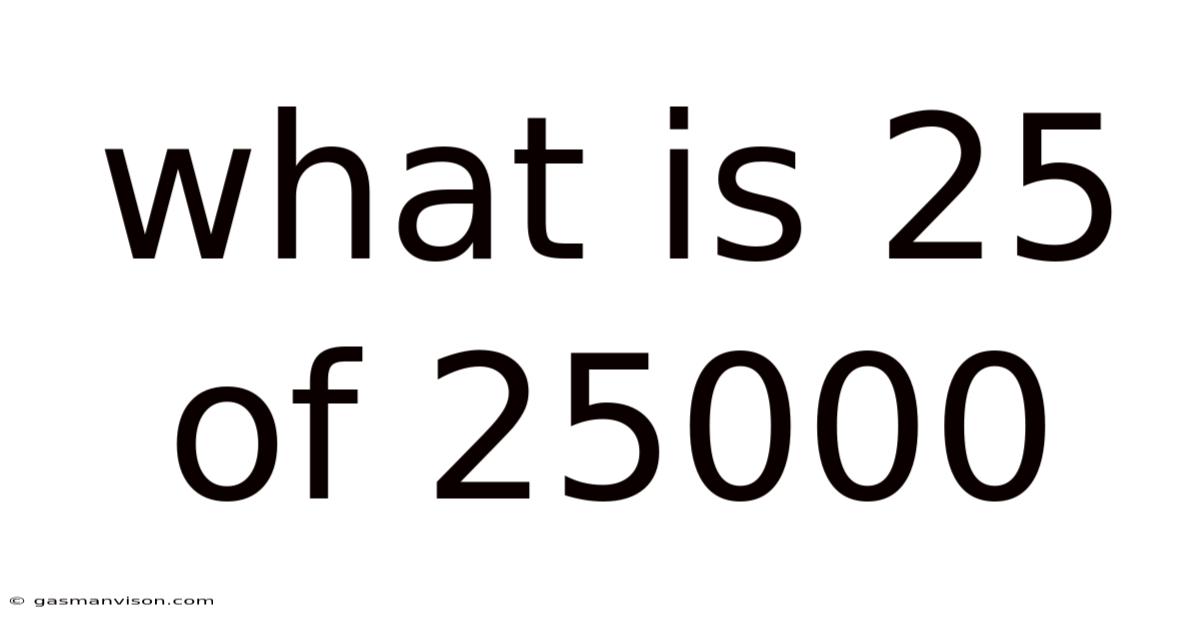 What Is 25 Of 25000