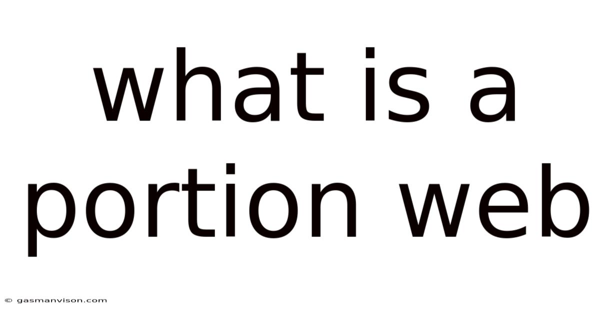 What Is A Portion Web