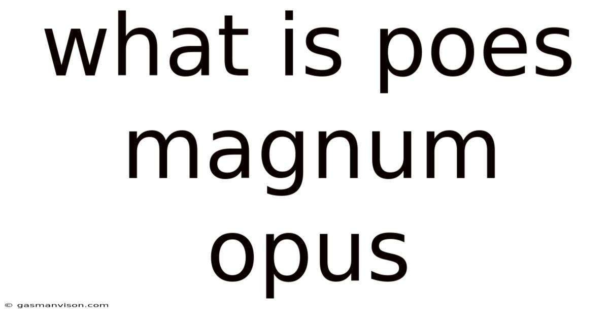 What Is Poes Magnum Opus