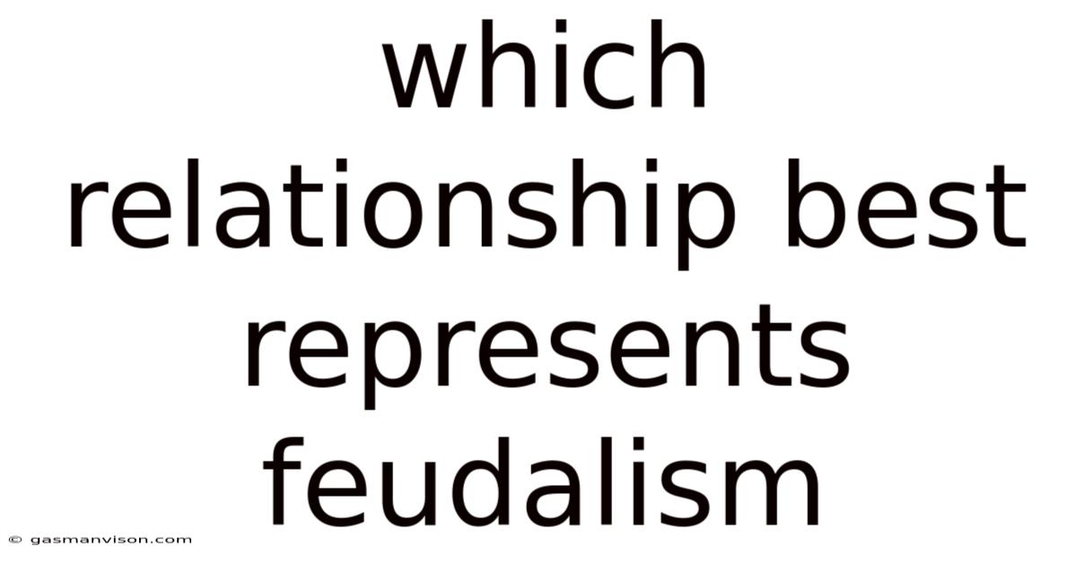Which Relationship Best Represents Feudalism